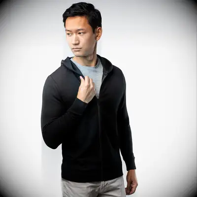 Compact travel hoodie