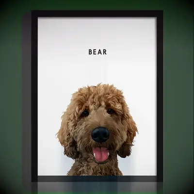 Custom pet wall print