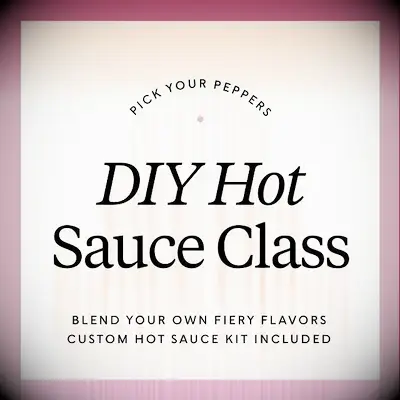 Hot sauce workshop gift
