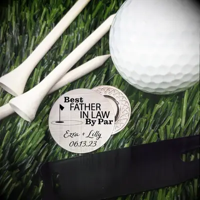 Sentimental golf ball marker father-in-law gifts