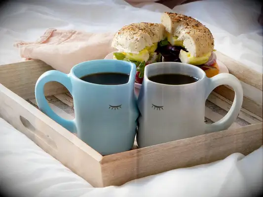 Uncommon Goods kissing mugs for cute matching couples gift