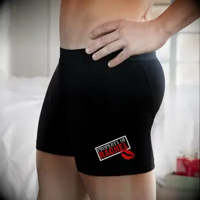 Property Of Black boxer briefs sexy gift for relationships