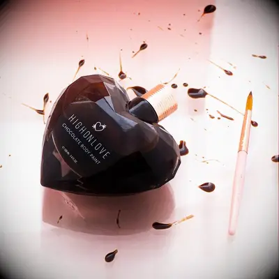 Edible chocolate body paint