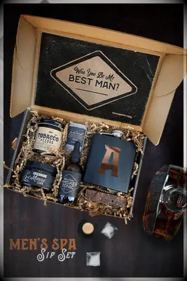 Groomsmen proposal gift box