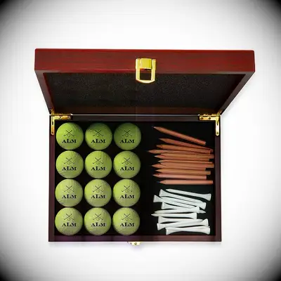 Personalized golf balls and tee gift