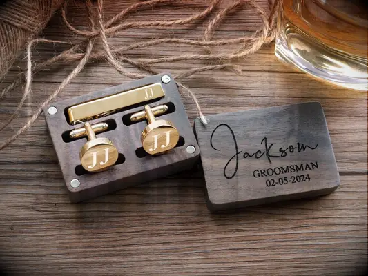 Personalized cufflinks gift