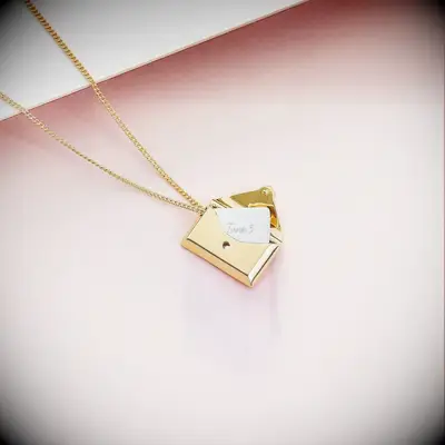 Love Letter Necklace from Capsul Jewelry for your 14th wedding anniversary