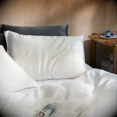 Silk Pillowcase from Brooklinen for a cozy 14th wedding anniversary