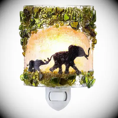 Elephant plug in night light 14th anniversary gift