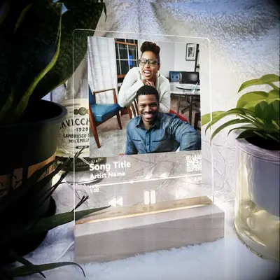 Personalized song plaque three year anniversary gift idea