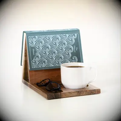 Wooden reading valet unique three year anniversary gift idea