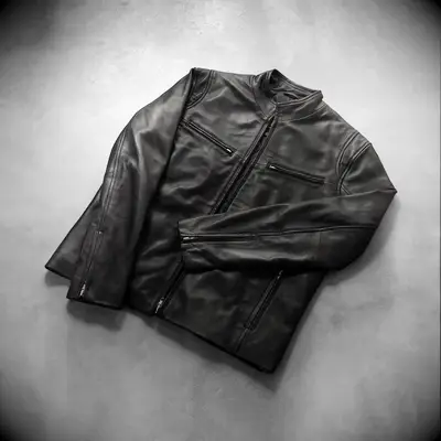 Made to measure leather jacket
