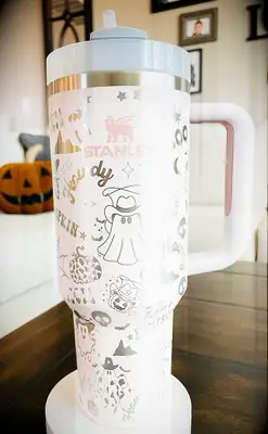 Halloween themed stanley cup
