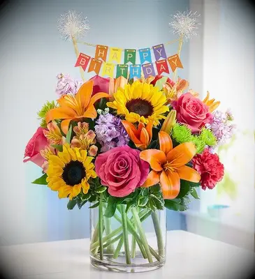 Colorful bouquet of flowers