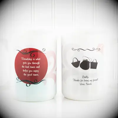 Friendship matching mugs