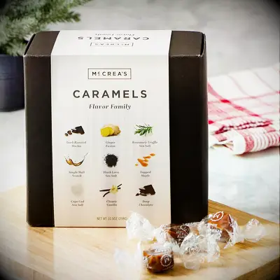 Flavored caramel gift