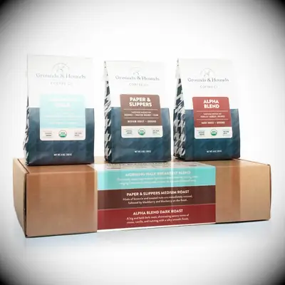 Coffee bean sampler bridesman gift