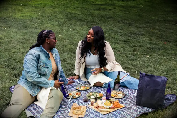 Surprise picnic in a park