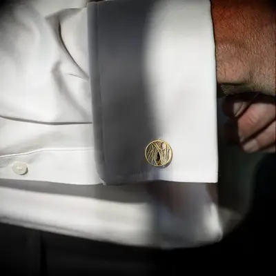 Custom map cuff links wedding gift for son