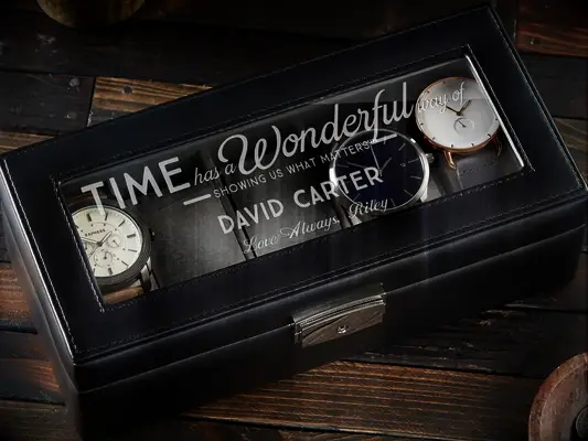 leather watch box wedding gifts for son