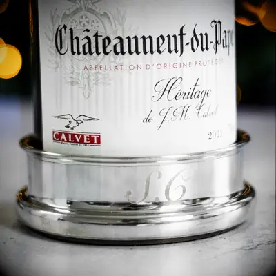 Engraved wine bottle coaster wedding gift for son