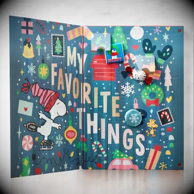 Peanut themed advent calendar