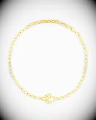 Gold heart bracelet from Gorjana