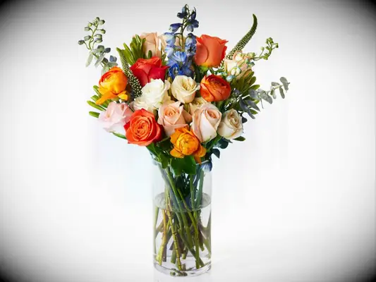 Fresh flowers in a vase