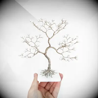 Charming pearl wire tree 12 year anniversary gift