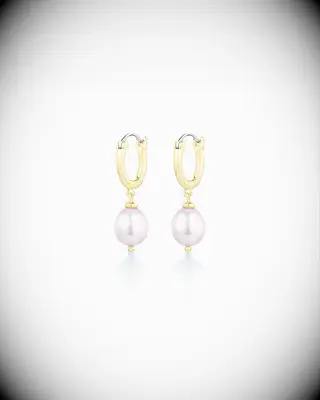Gorjana pearl drop earrings 12 year anniversary gift