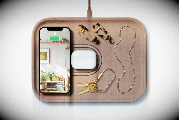 Courant dual device charging tray 12 year anniversary gift