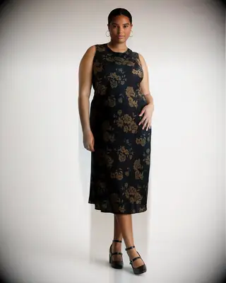 Quince silk midi dress 12 year anniversary gift