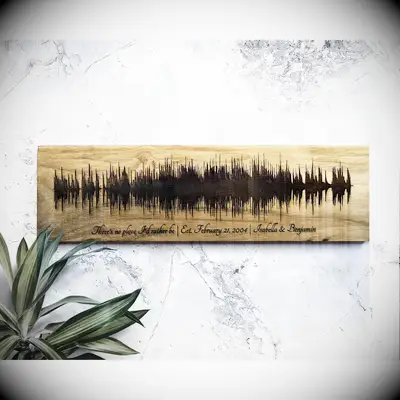 personalized sound wave wall art