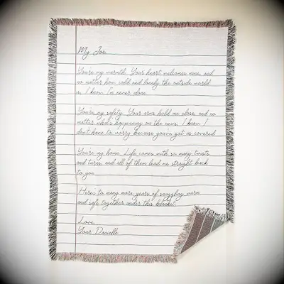 Love letter blanket