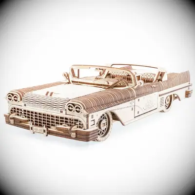wooden vintage car puzzle for the best anniversary gift