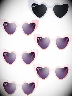 Retro heart sunglasses bachelorette party favors
