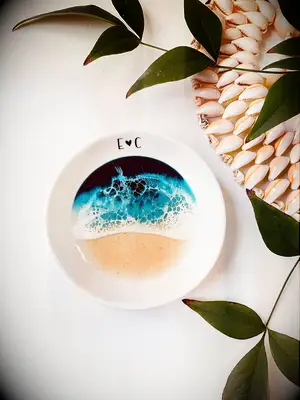 Ocean ring dish for jewelry