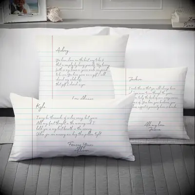 Love letter pillow unique, romantic gift idea