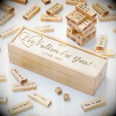 Personalized couples board game for the perfect gift
