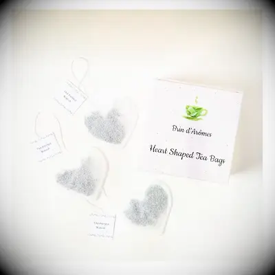 Heart-Shaped Tea Bags for the best couples gift