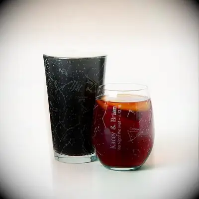 custom night sky glasses