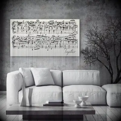 Sheet music wall art for the best valentine