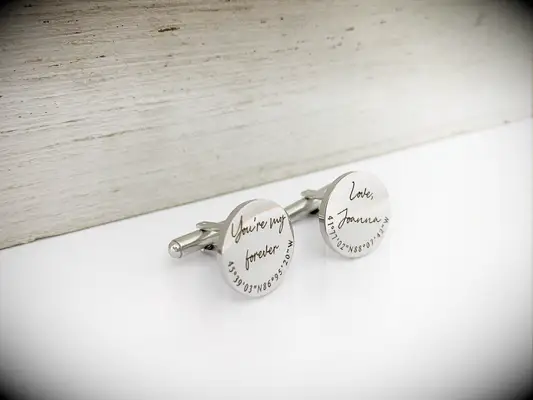 Silver cufflinks from TheSaltyHut on Etsy