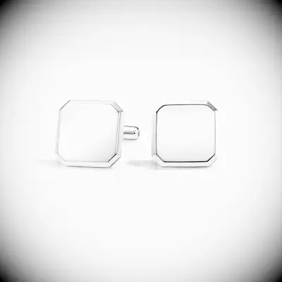 Silver cufflinks