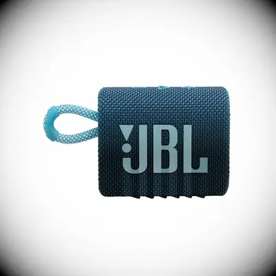 Blue JBL speaker 