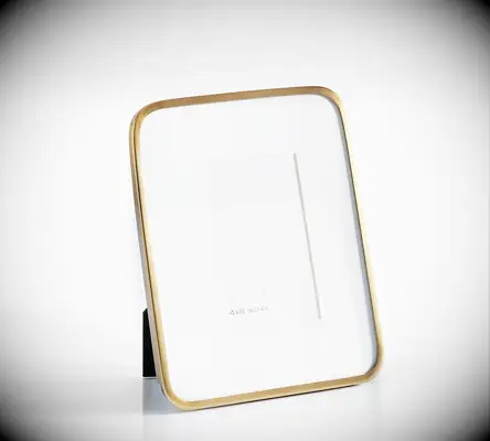 Gold edge photo frame