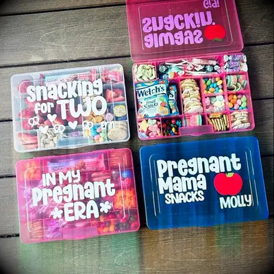 Pregnancy snack box gift for wife