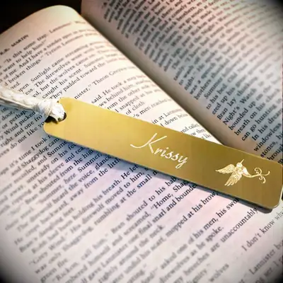 Gold bookmark from Etsy