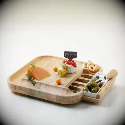 Wooden cheese board