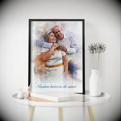 Custom couple portrait